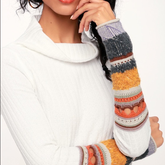 Free People Sweaters - Free People Mixed Up Cuff Sweater